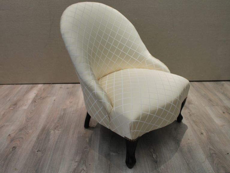 complete réfection a Napoleon III fireside chair - Fabric éditor Casal