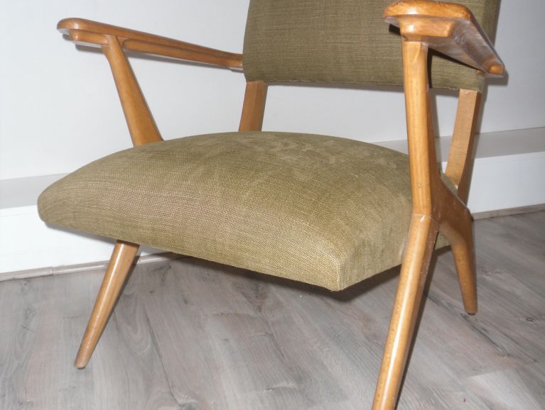 Complete refection of a Scandinavian Armchair - Pierre Frey Editor Fabric
