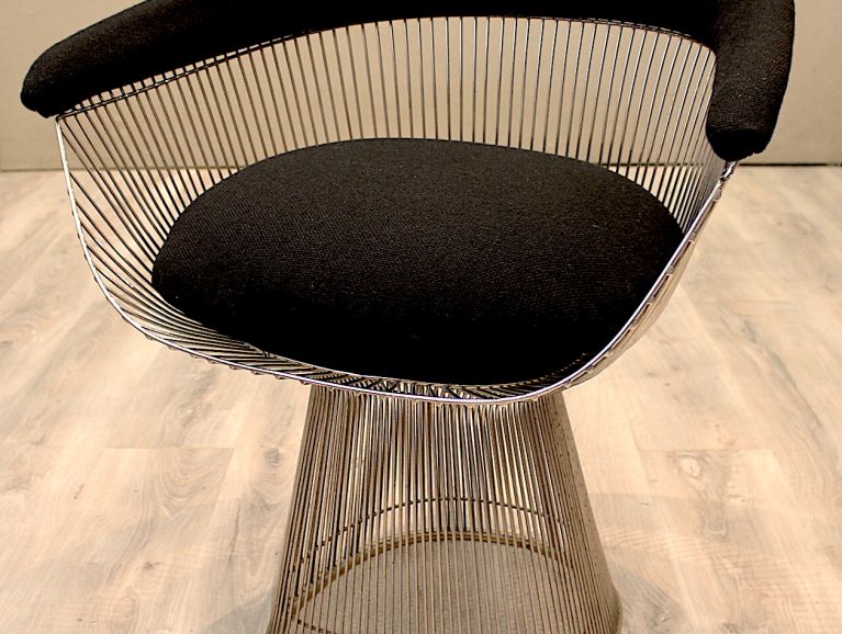 Couverture d'un fauteuil modèle original du designer Warren Platner édité par Knoll (1960) - Tissu éditeur Kvadrat - Hallingdal 65