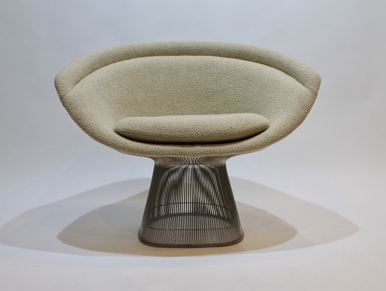 Couverture d'un fauteuil Platner de la série N°1715 du designer Warren Platner - Tissu de l'éditeur Larsen
