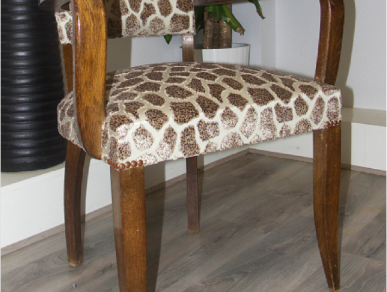 Réfection of a bridge chair - Fabric editor Fadini Borghi